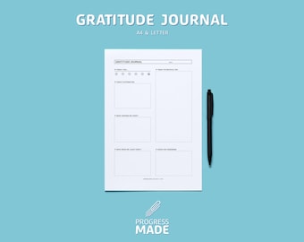 Afdrukbare pdf-bestand dankbaarheidsdagboek