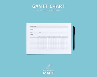 GANTT-diagram afdrukbare pdf