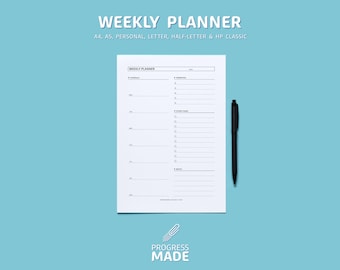 Afdrukbare pdf-weekplanner
