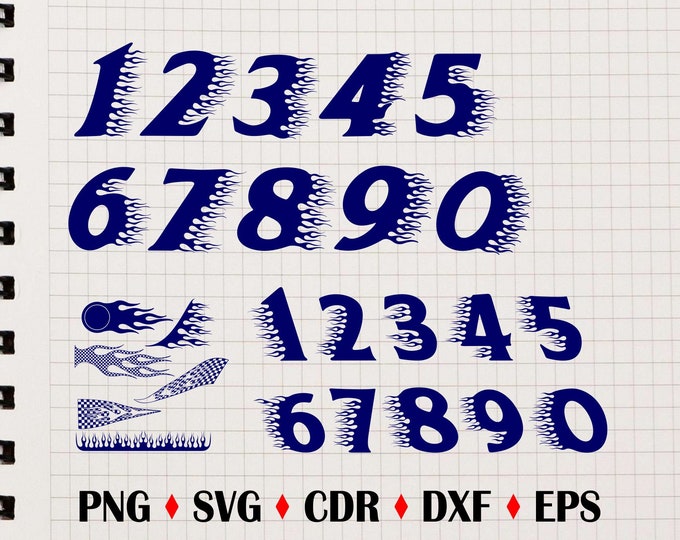 SVG DXF File for All Full Numbers Frame , Laser Glowforge Cuting , SVG ...