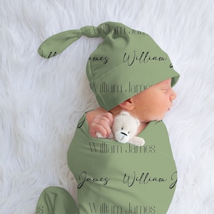 Name Swaddle, Personalized Swaddle Boy, Newborn Swaddle Blanket, Custom Baby Swaddle, Baby Boy Swaddle, Baby Shower Gift, Hospital Swaddle