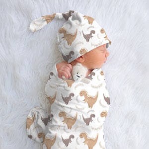 T-rex Dinosaur Custom Baby Boy Swaddle  Cute Dinosaur Baby Blanket for Newborn Hospital Outfit Baby Shower Gift Boho Dinosaur Baby Blanket