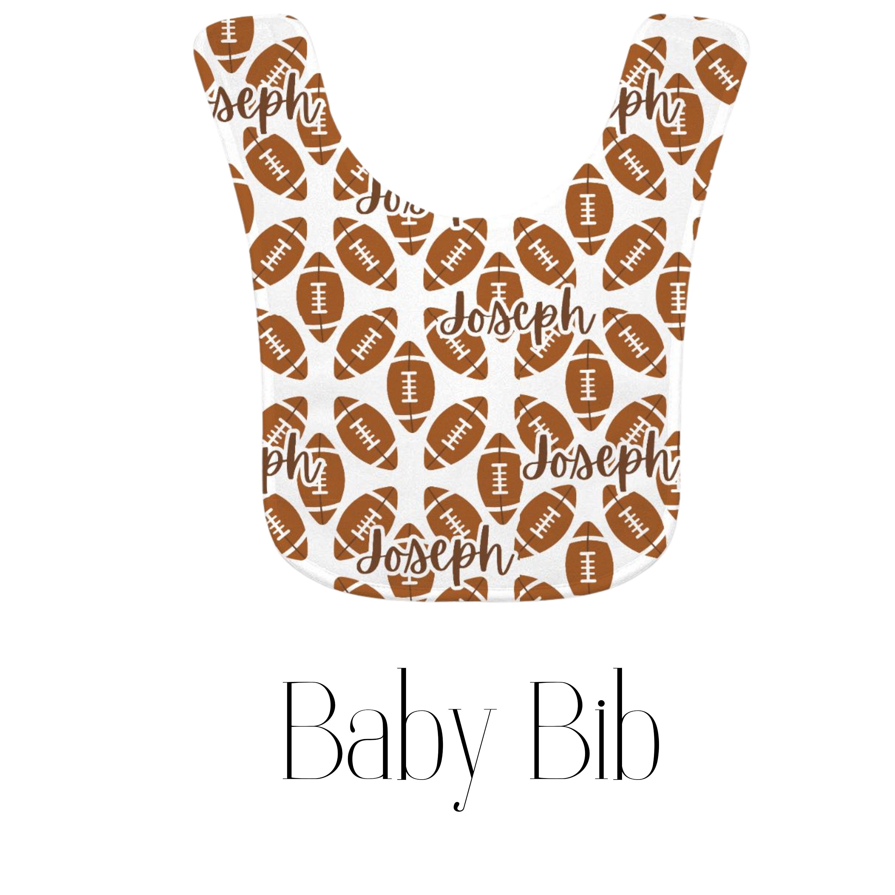 Ootball Baby Blanket, Name Baby Boy Swaddle Personalized Shower Gift