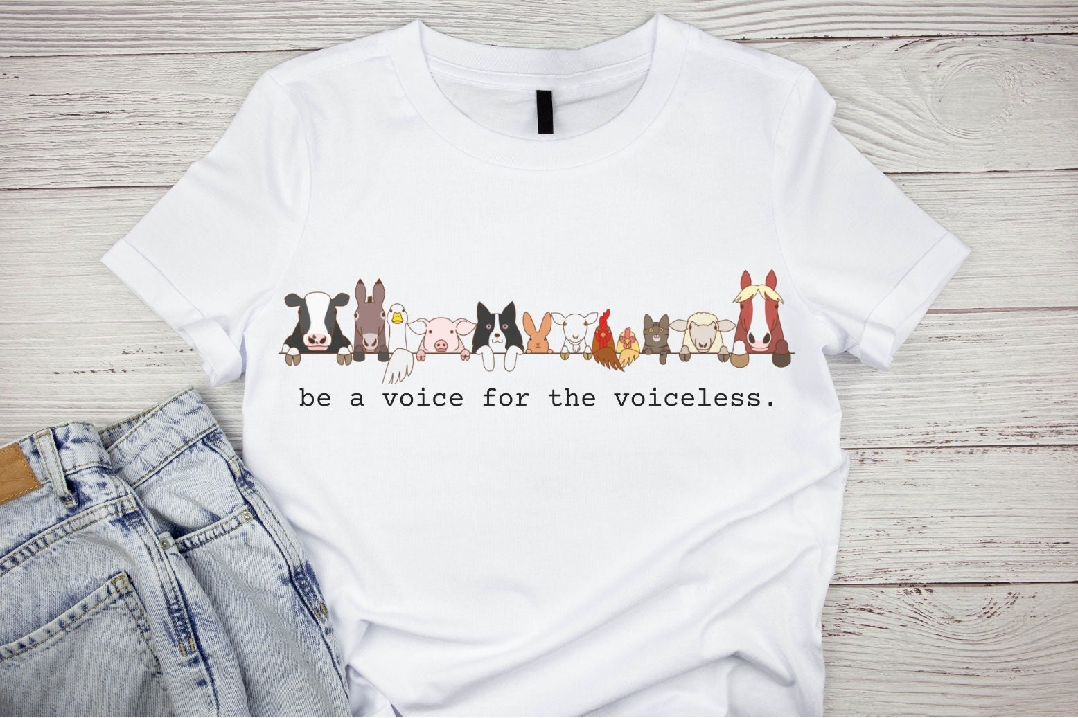 Animal Rescue Shirt, Be Their Voice, Dog Rescue tee, Voice for the Voiceless, Animal Lover Gift, Volunteer Shirt, Save Animals Vegan Shirt