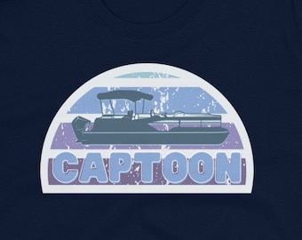 Pontoon Captain Tshirt, Pontoon Boat, Funny Captain Shirt | Funny T-shirt, Pontoon Captain, Boating Gift