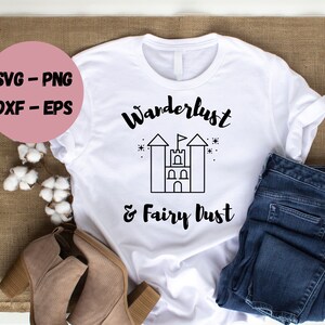 Wanderlust, Castle SVG, Magic World, svg, file svg per cricut