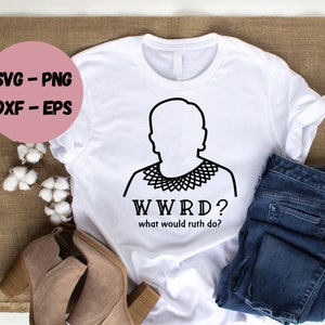 Ruth Bader Ginsburg, SVG, Notorious RBG, Feminist Gift
