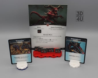 21 teiliges Stand Set für Aeons End Erzfeind Monster Brettspiel Zubehör Standee Aufsteller Standfuß 3D Druck Sleeve