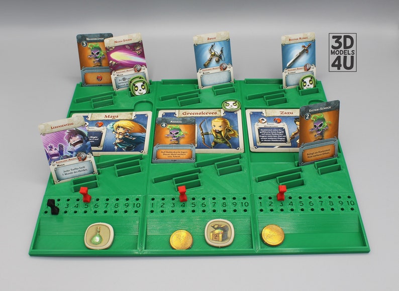 Dashboard für Arcadia Quest Spieler Tableau Brettspiel Zubehör Organizer Boardgame 3D Druck image 1