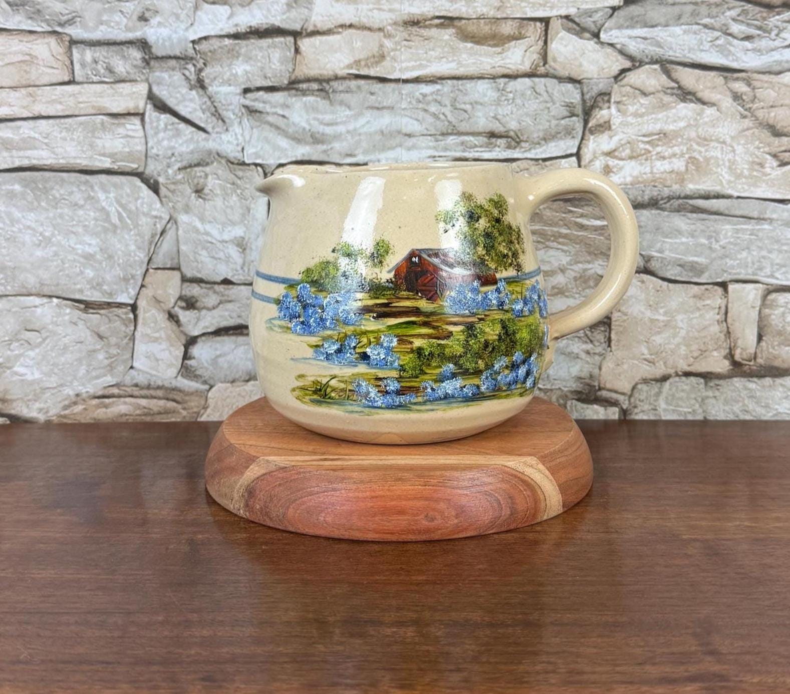 1970年代　ヴィンテージ　マーシャル 絵皿 18.5センチ Vintage Marshall Pottery - Etsy