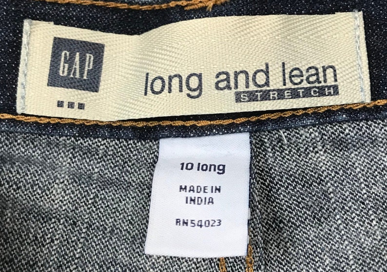 Vintage GAP 1969 Long /& Lean 10 LongTall Women/'s Stretch Boot-Cut Mid-Rise Dark Wash Denim JEANS NEW Condition!