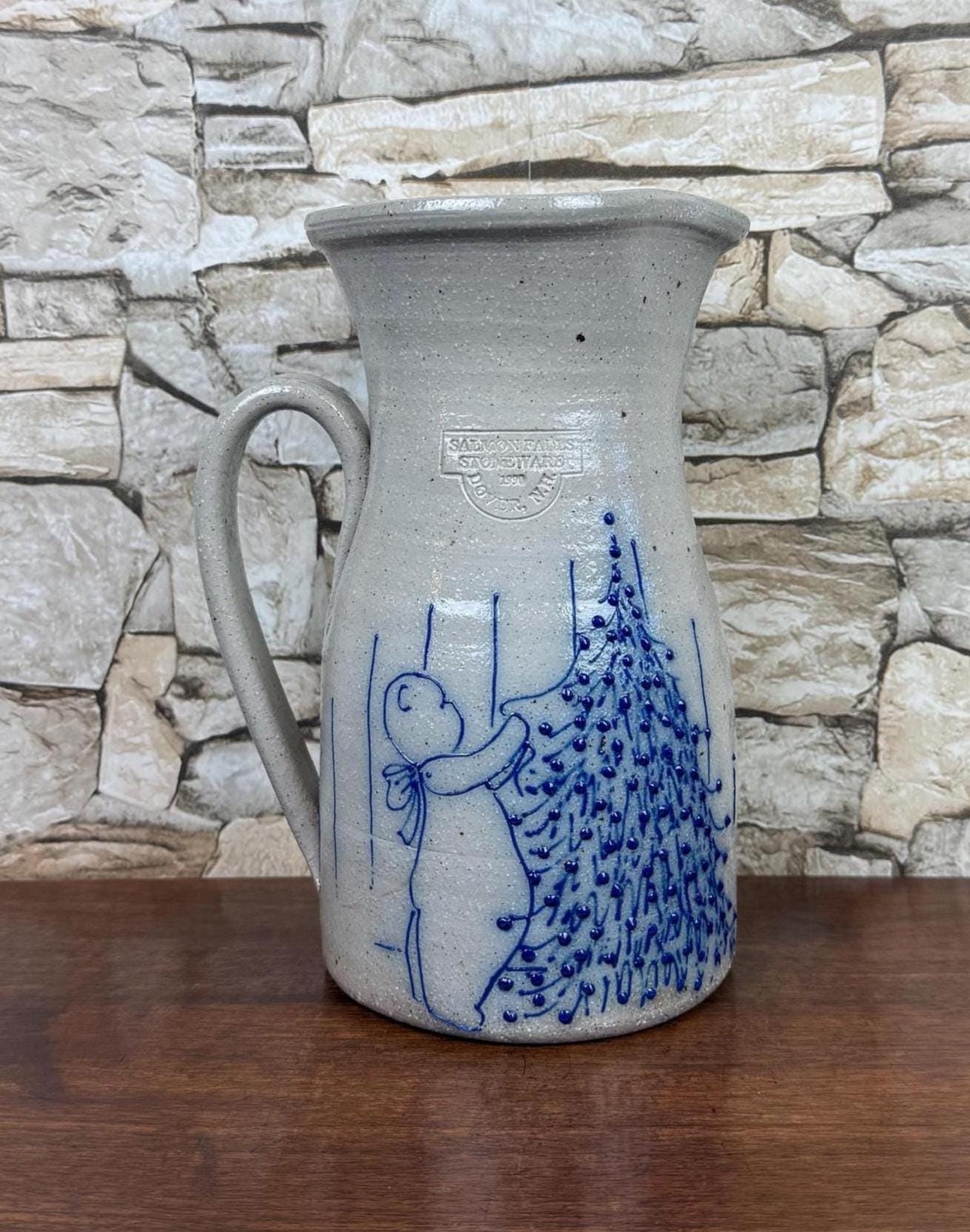 Vintage Rare! Collectible SALMON FALLS STONEWARE Helen Berg 1.5