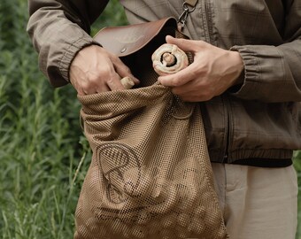 Sac à fourrage de qualité supérieure pour la cueillette des morilles, sac de chasse, sac de courses en filet, cadeau pour père, cadeau pour mère