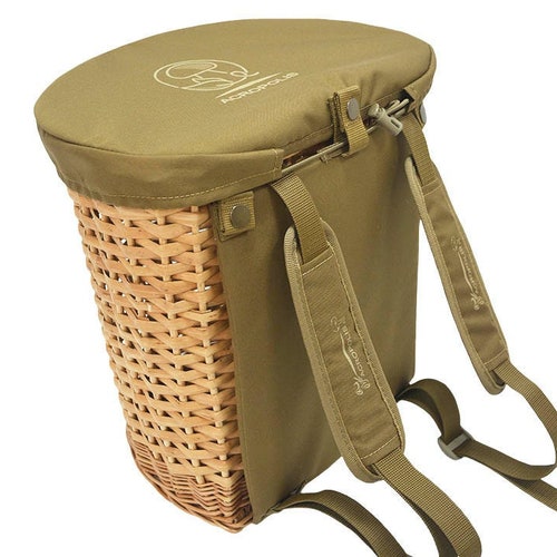 Wicker Forage Basket-backpack for Mushroom Picking. Mushroom - Etsy