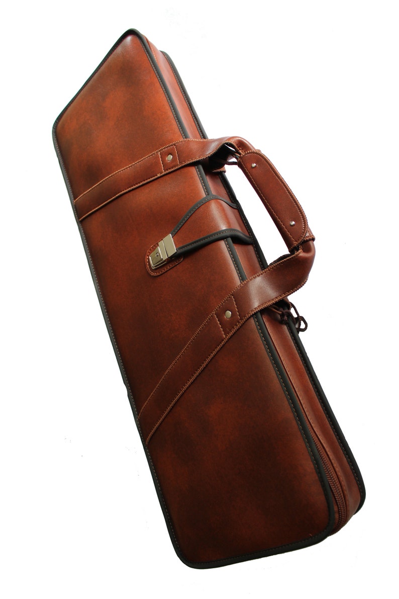Leather Rifle Case Gun Case Bag Suitcase for Shotgun or Rifle Etsy