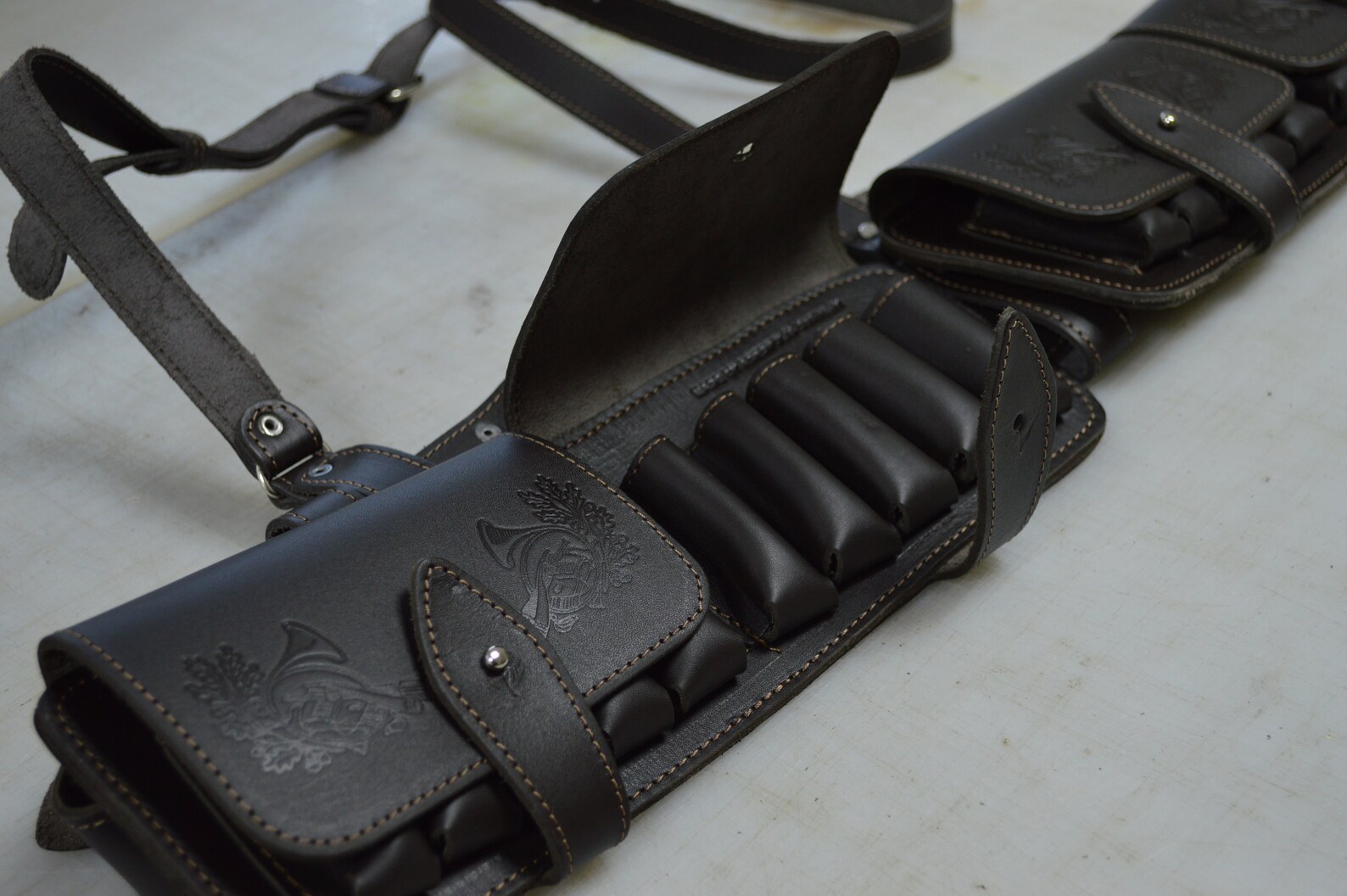 Leather Cartridge Holder Belt Bullet Holder Leather Loop Etsy