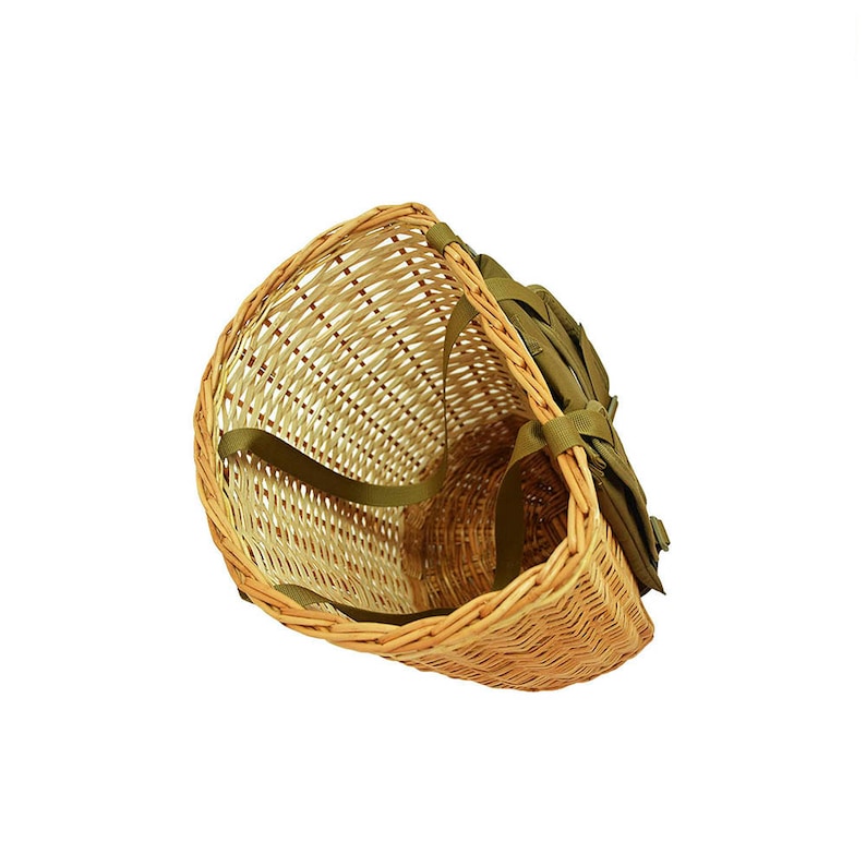 Mushroom Picking Backpack Wicker Basket Foraging Basket Etsy