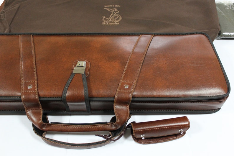Leather Rifle Case Gun Case Bag Suitcase for Shotgun or Rifle Etsy