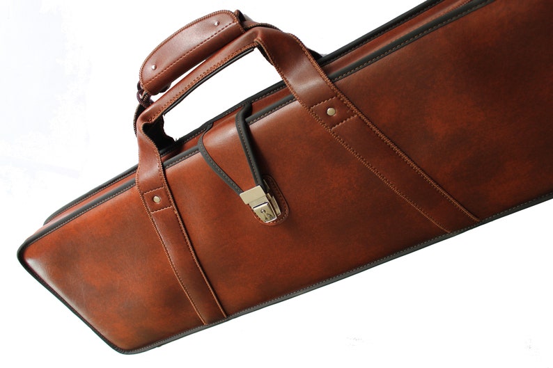 Leather Rifle Case Gun Case Bag Suitcase for Shotgun or Rifle Etsy
