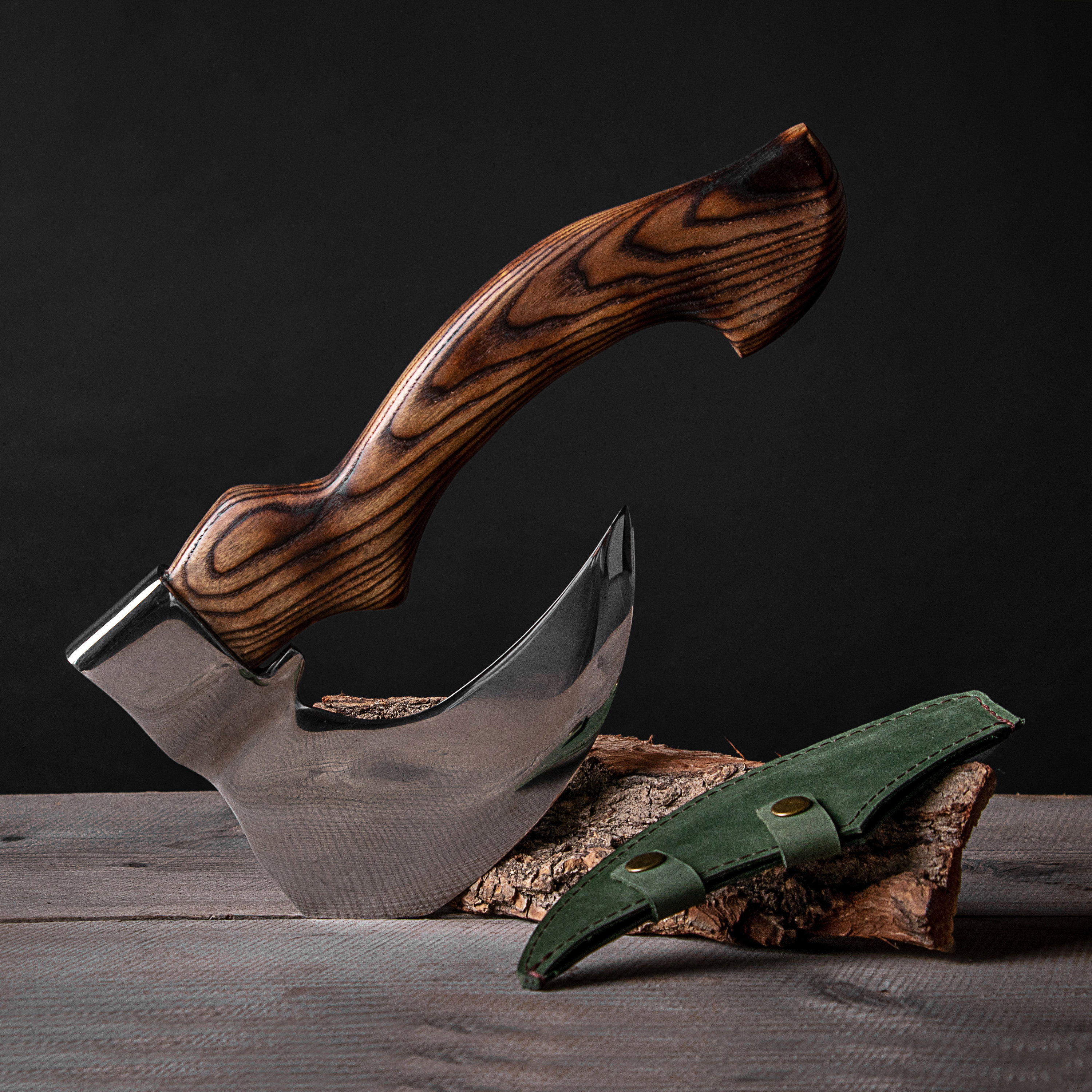 Fist Axe With Leather Sheath Meat Cleaver Butcher's Etsy