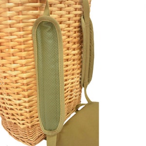 Mushroom Picking Backpack, Wicker Basket, Foraging Basket Rucksack, Gift for Dad, Gift for Mom, Huntin Size S image 9