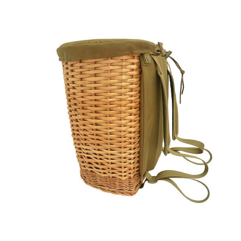 Mushroom Picking Backpack, Wicker Basket, Foraging Basket Rucksack, Gift for Dad, Gift for Mom, Huntin Size S image 7