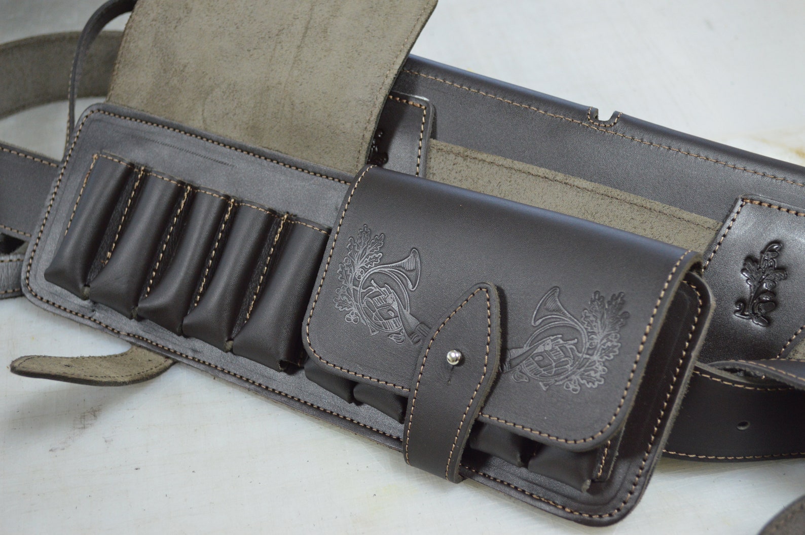 Leather Cartridge Holder Belt Bullet Holder Leather Loop Etsy