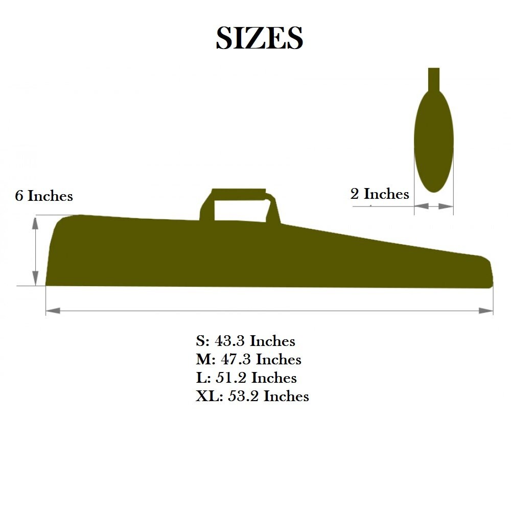 Leather Rifle & Soft Shotgun Cases 6 Inch Browning Shotgun Case, Shotgun Carrying Case, PU