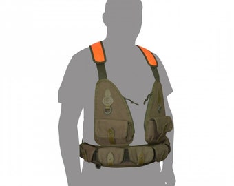 Hunting Backpack Vest Universal Size Vintage Sportswear Men's Hunting Vest Green Hunter Shotgun Waistcoat Multipocket Men Vest Unloading