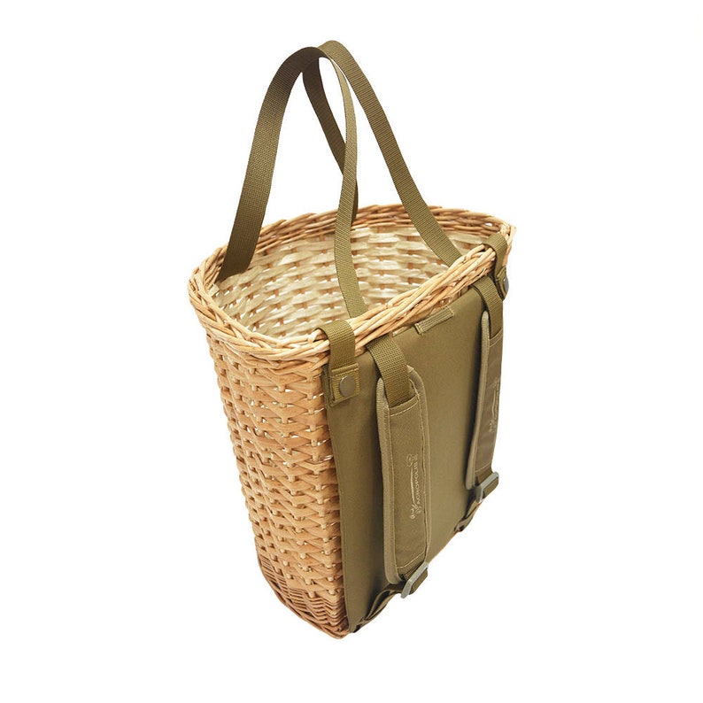 Mushroom Picking Backpack, Wicker Basket, Foraging Basket Rucksack, Gift for Dad, Gift for Mom, Huntin Size S image 2