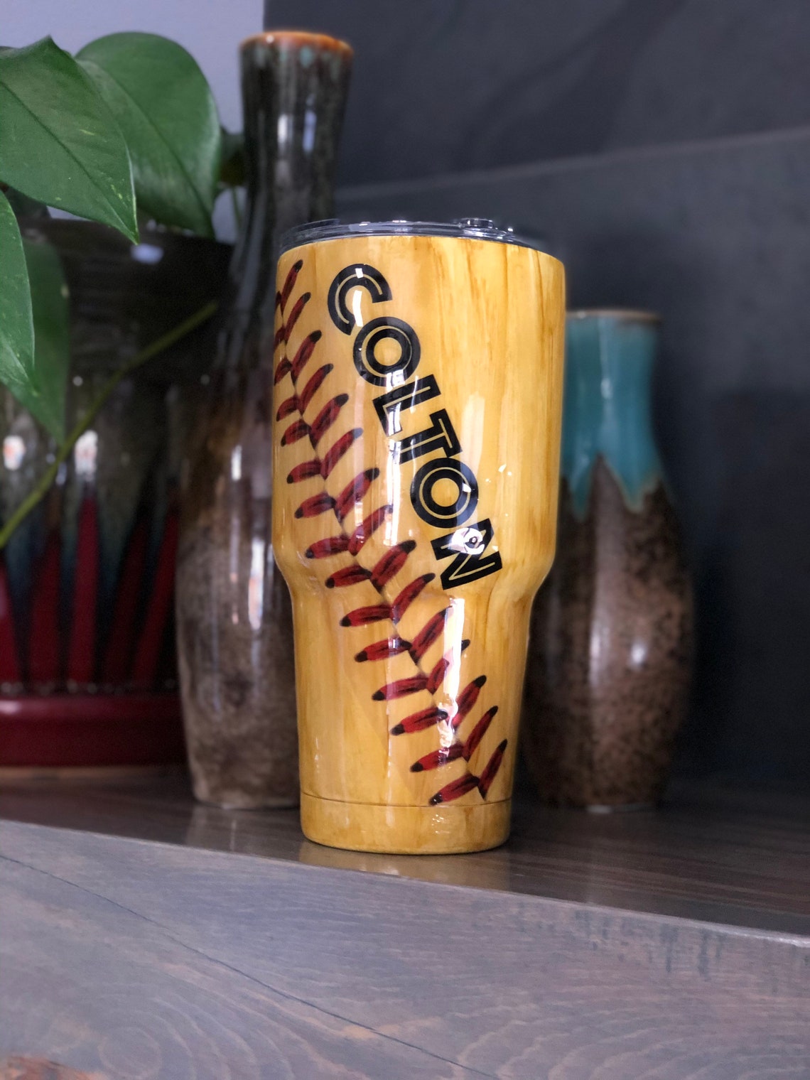 Baseball tumbler Etsy
