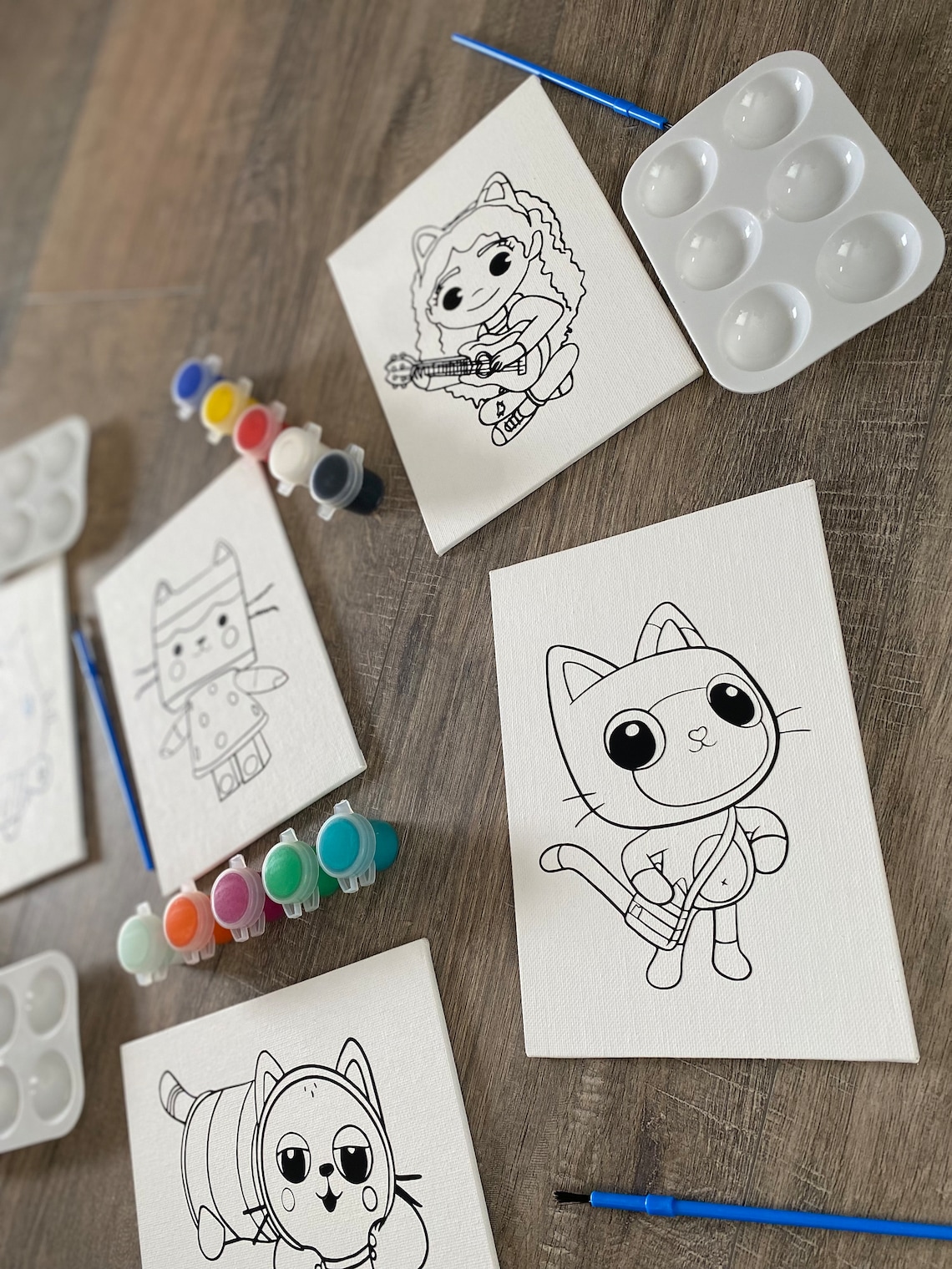 Gabby's Dollhouse Washable Paint Color Canvas Kit Etsy India