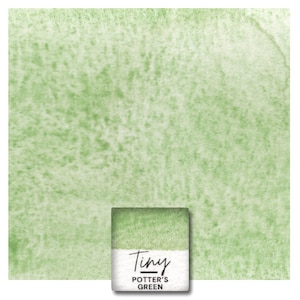 Verde Potter PG51 - Tinta aquarela granulada feita à mão - Qualidade profissional