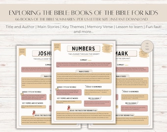 Bible Study for Kids | Bible Book Summaries | Kids Bible Study | Bible Verses  | Kids Bible Studies | Bible Guide for kids | Christian Kids