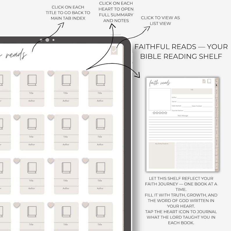 Digital Faith Journal | Bible Study Planner, Devotional (digital ...