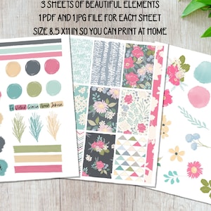 Bible journaling, Clipart Printable Sticker Sheet for Bible Journaling-Faith Planner-Christian Art-Prayer Journal | Peaceful Woman Clipart