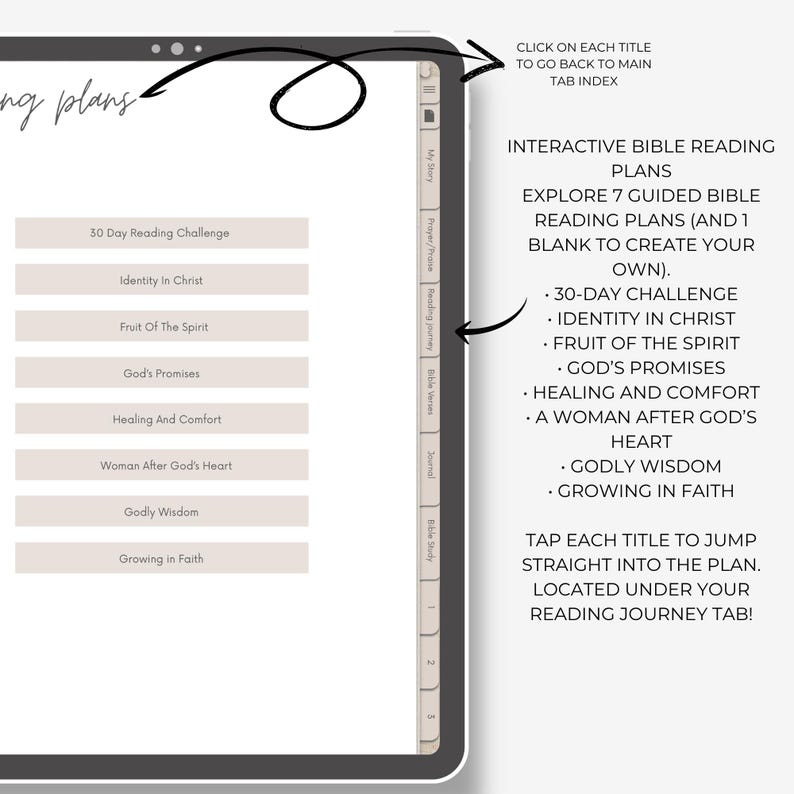 Digital Faith Journal | Bible Study Planner, Devotional (digital ...
