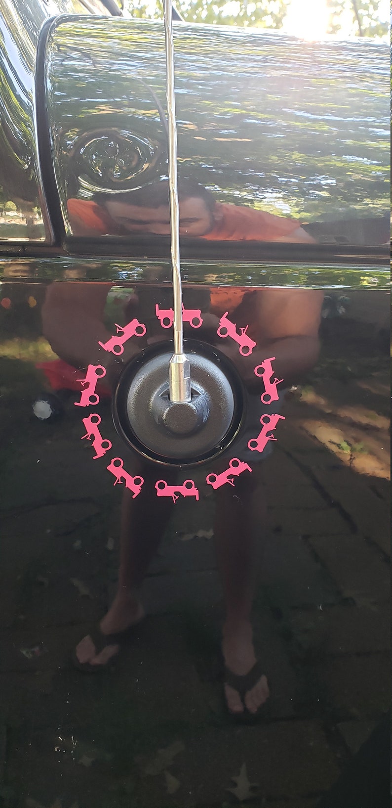 Jeep antenna decal Etsy
