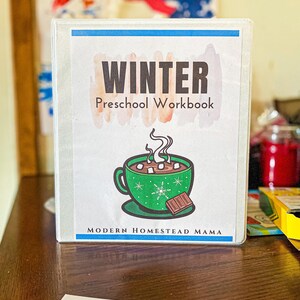 Winter Pre-K Workbook | Printable Preschool Workbook for Kids 3-5 Learning about the Winter Season
