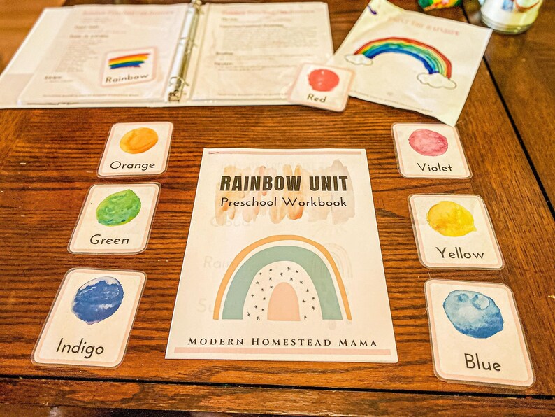 Rainbow Preschool Unit Montessori & Waldorf Inspired - Etsy