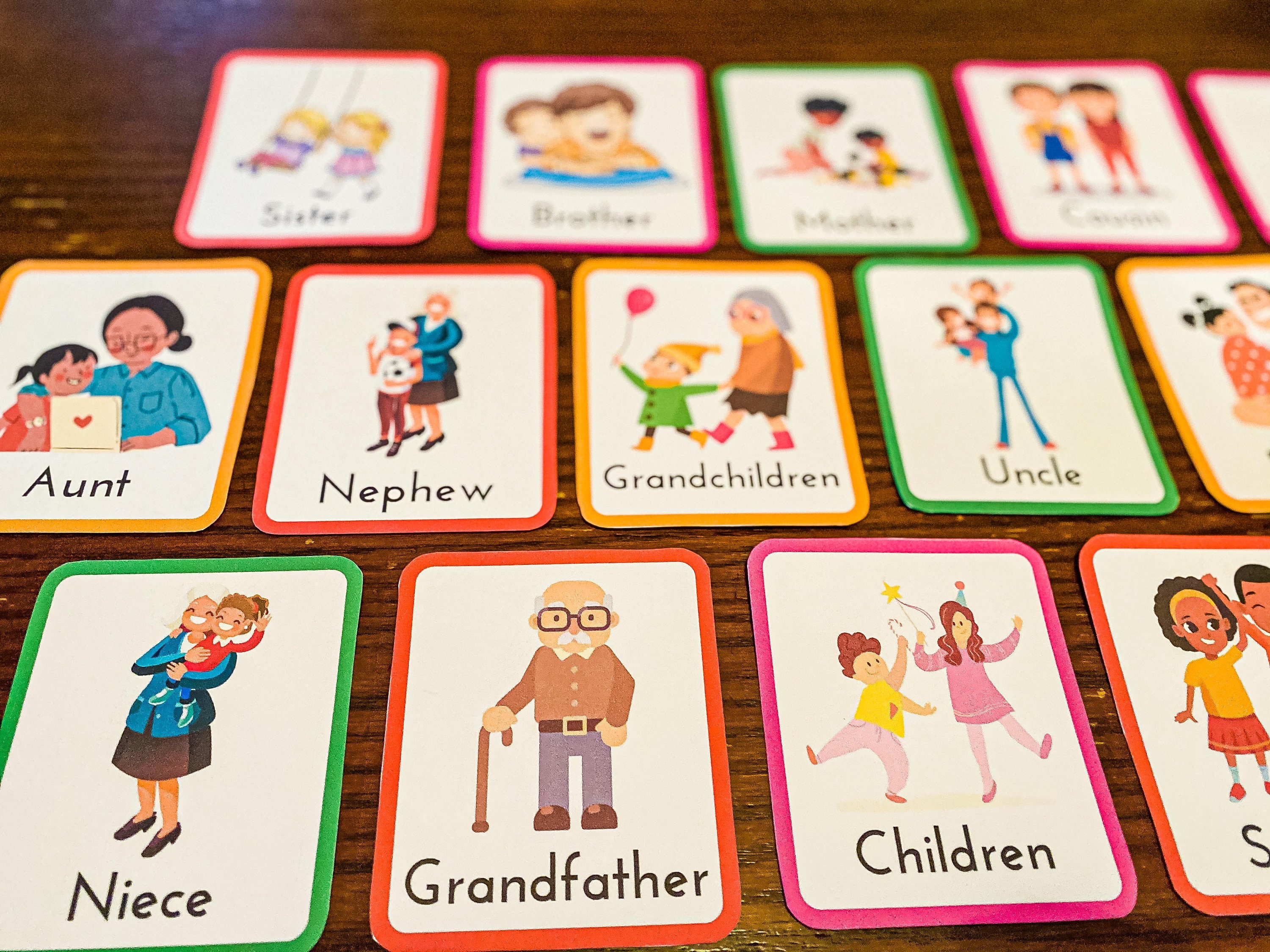 Family Member Flashcards Printable PDF Family Members Preschool Family ...
