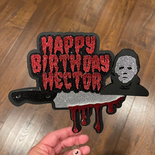 Michael Myers Cupcake Topper Etsy