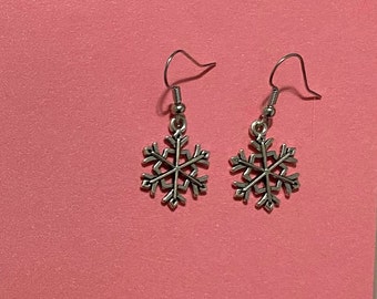 Hypoallergenic Snowflake Christmas Earrings