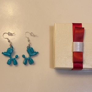 Boucles d'oreilles pendantes chien ballon