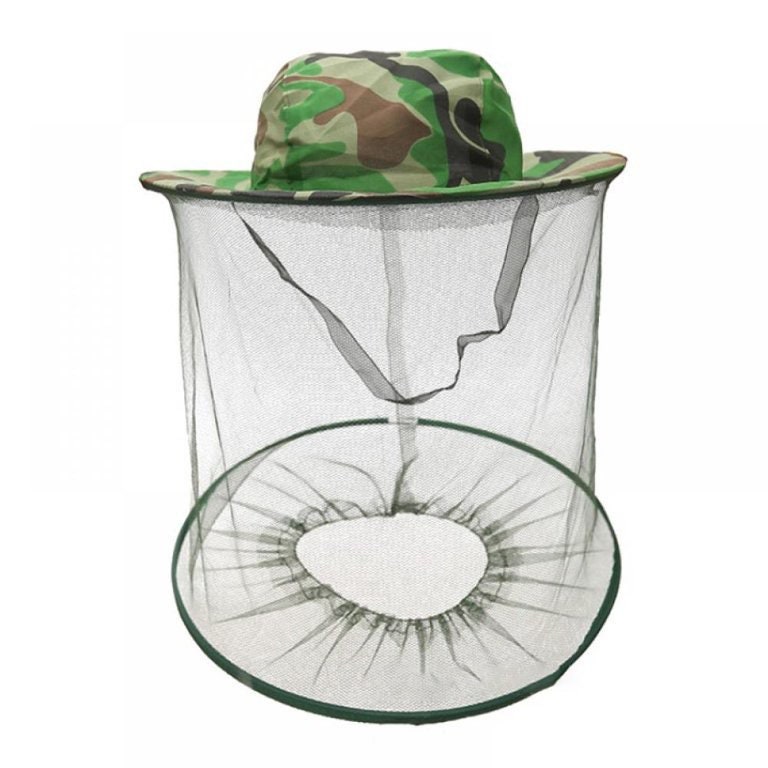 Net Hat Anti-insect Bug Cap Face Protector for Mushroom Hunting