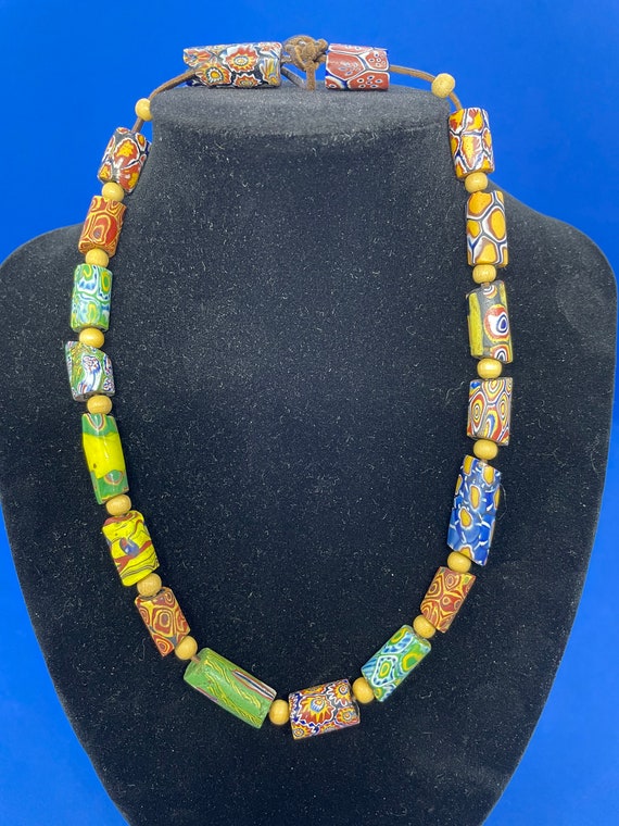 Sale! Antique African Venetian Tread Bead Necklace