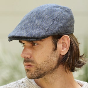 Irish - Donegal Tweed Driving Cap - Bluestack Donegal - Ireland - Handcrafted - Unisex