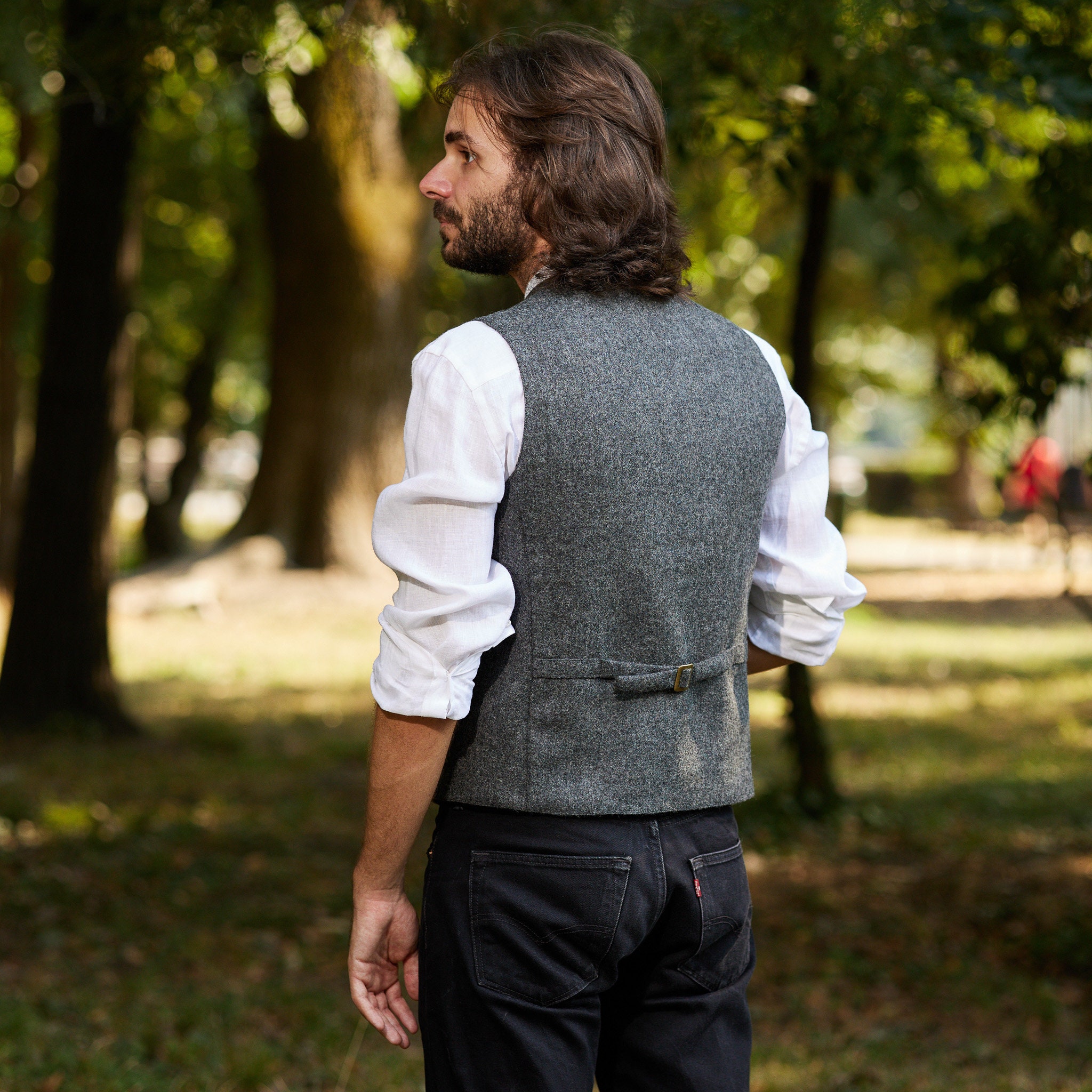 Gilet radio de patrouille discret côté gauche coloris noir - ARKTIS