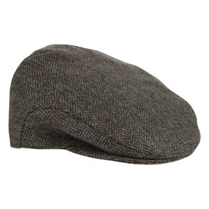 Irish - Donegal Tweed Flat Cap - Donegal Herringbone - Ireland - Handcrafted - Unisex