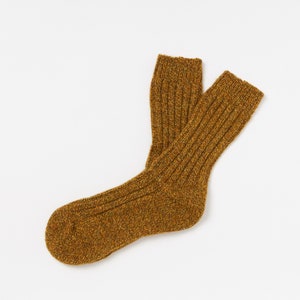 Irish Wool Walking Socks Golden Marl Size L UK 8-12 EUR 42-47 / US 8.5 12 image 2